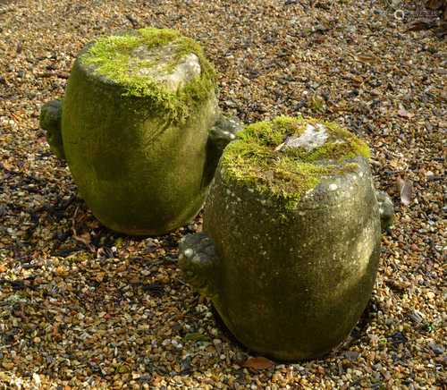 A pair of Chinese carved stone garden seats,