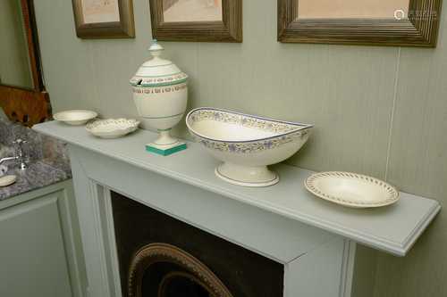 A Mayer creamware pedestal tureen and cover,