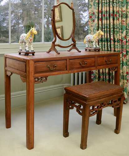 A Chinese rosewood dressing table,