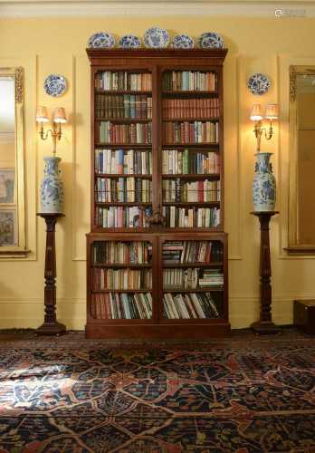 A Regency mahogany library bookcase,