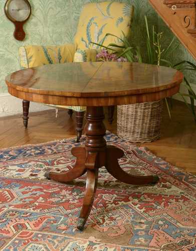 A Regency mahogany centre table,