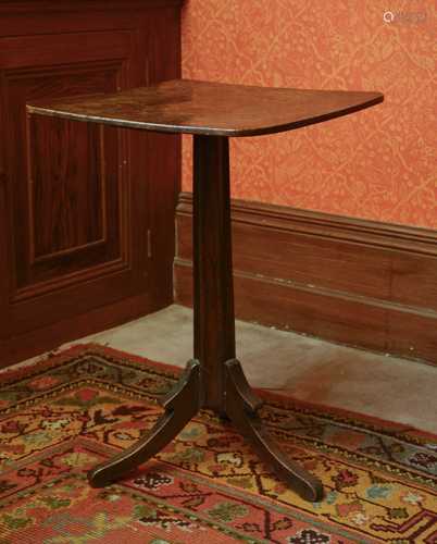 A burr elm and oak occasional table,