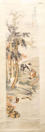 A Chinese Painting of Horses, Ge, Xianglan