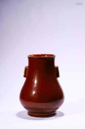 A Jun Type Glazed Vase, Late Qing Dynasty