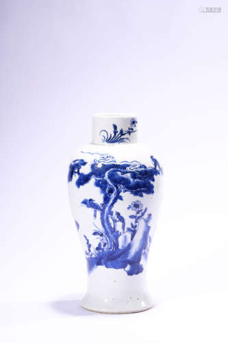 A Blue and White Meiping Vase