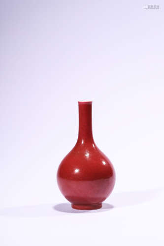 A Pink Enamelled Vase, Qianlong Mark
