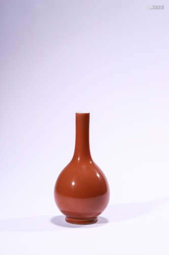 An Underglazed Copper Red Vase