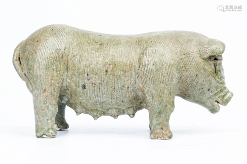 20TH CENTURY 'WAN YAO' PIG FIGURE