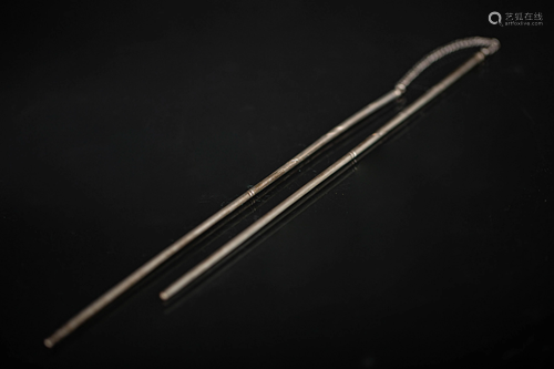 LATE QING SILVER CHOPSTICKS