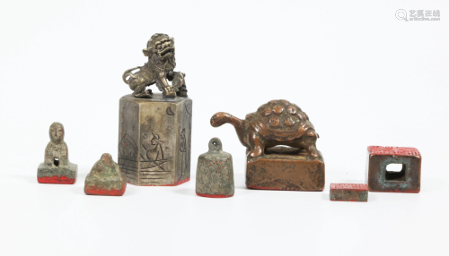 7 Old to Ancient Chinese Bronze Seals