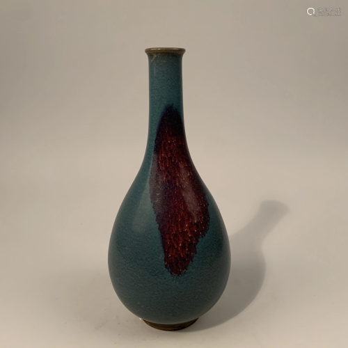 Chinese Jun Yao Long Neck Vase
