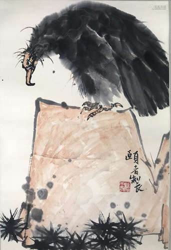 A CHINESE PAINTING, PAN TIANSHOU MARK