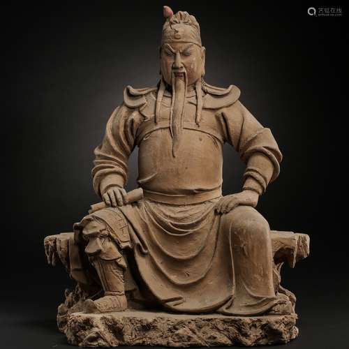 A CLAY SCUPLTURE THE DUKE GUAN