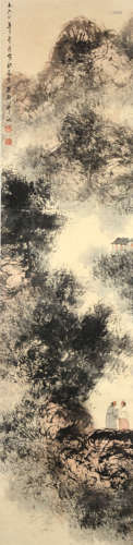 A CHINESE DAO PAINTING, FU BAOSHI MARK