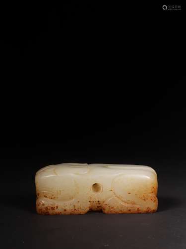 A HETIAN JADE TIGER 