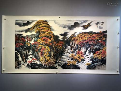 A CHINESE AUTUMN PAINTING, GUAN SHANYUE MARK