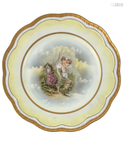 Hand Painted Bavaria Porcelain Plate