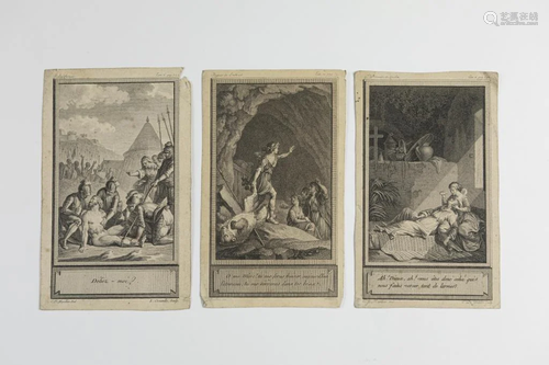 SET OF THREE FRENCH LITHOGRAPHS OF WAR AND TRUTH