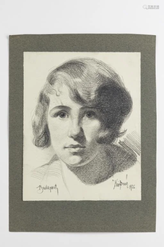 DRAWING OF A LADY'S PORTRAIT