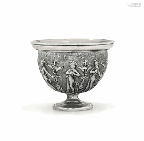 A silver goblet, Milan, 1900s, E. Genazzi