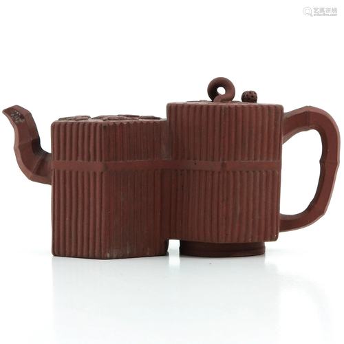 A Double Yixing Teapot