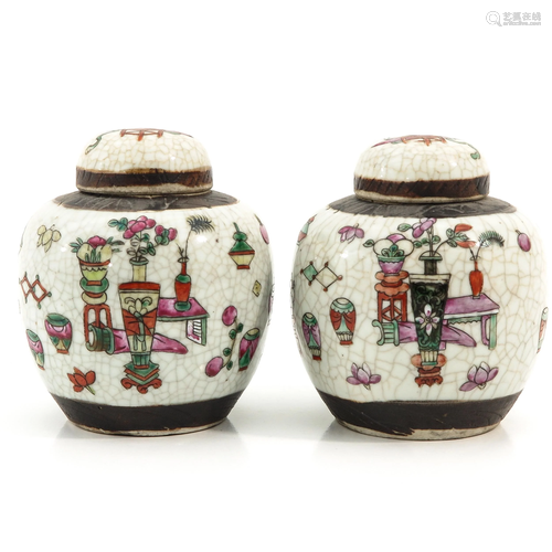 A Pair of Nanking Ginger Jars