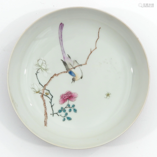 A Famille Rose Dish