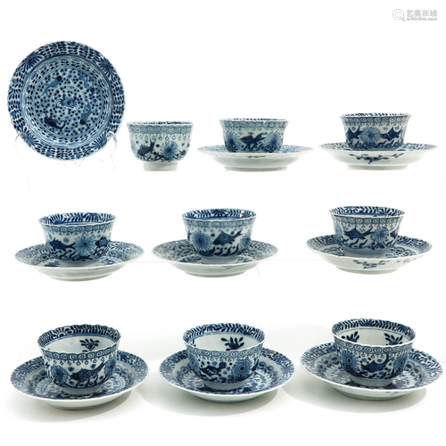 A Collection of Cups and Saucers