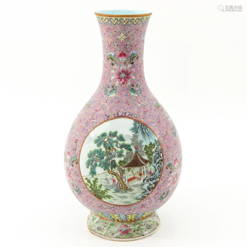 A Famille Rose Vase