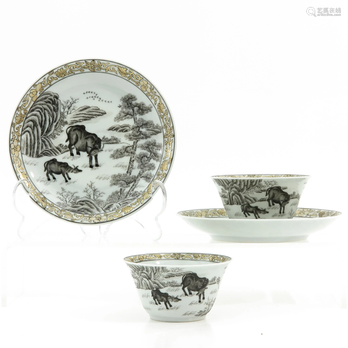 A Pair of Cups and Saucers