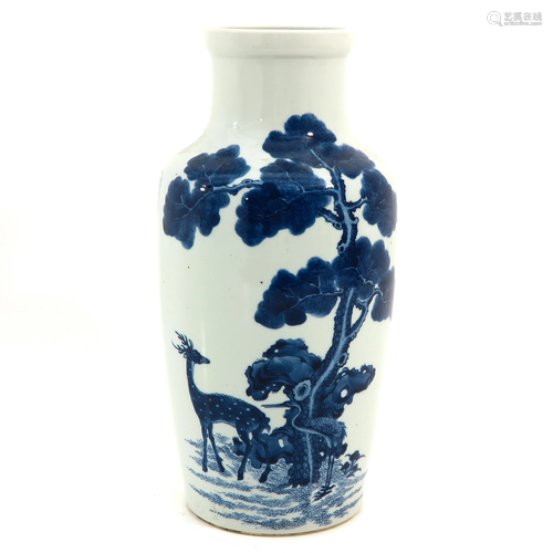 A Blue and White Vase