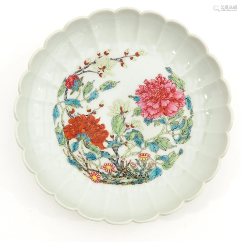 A Famille Rose Plate