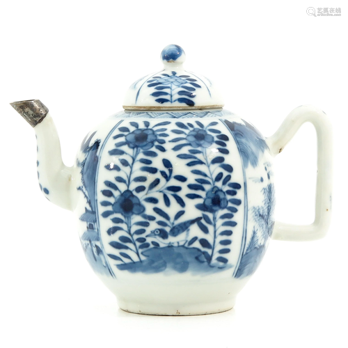 A Blue and White Teapot