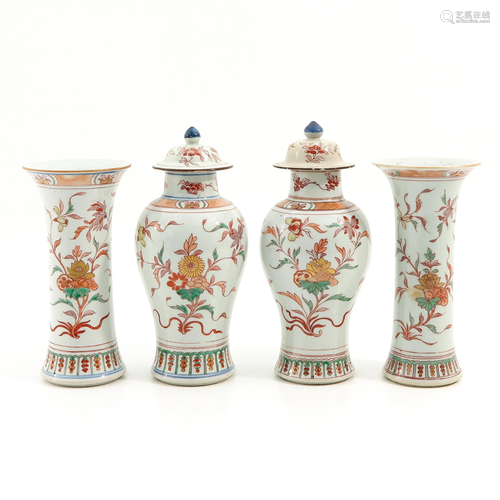 A 4 Piece Garniture Set