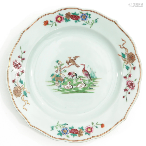 A Famille Rose Plate