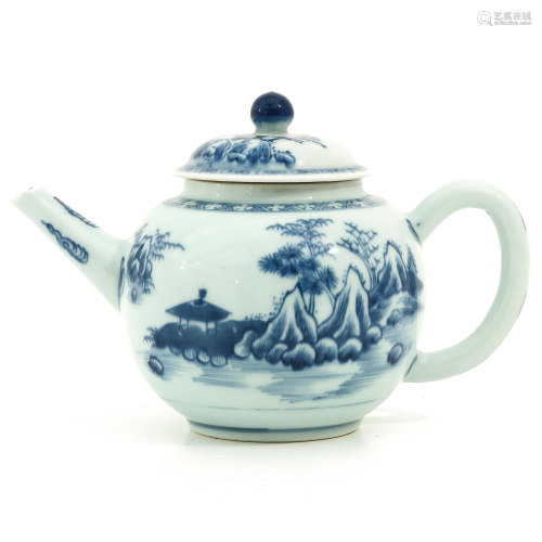 A Blue and White Teapot