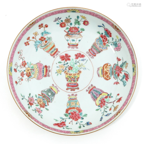 A Famille Rose Plate