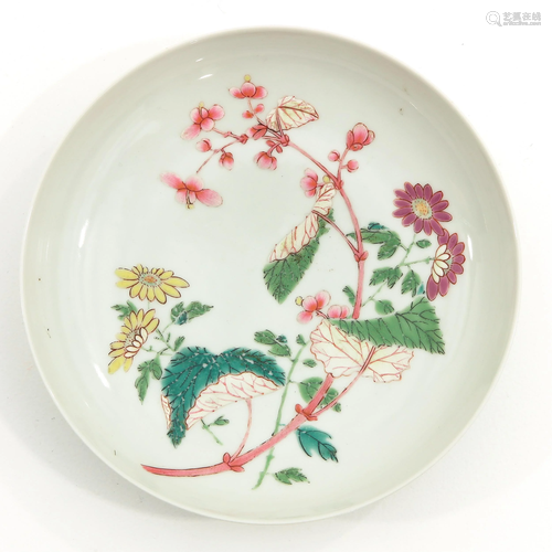 A Famille Rose Dish