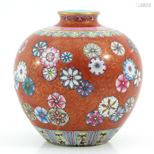 A Polychrome Decor Vase