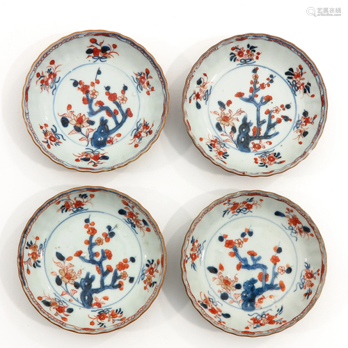 A Series of 4 Batavianware Small Plates