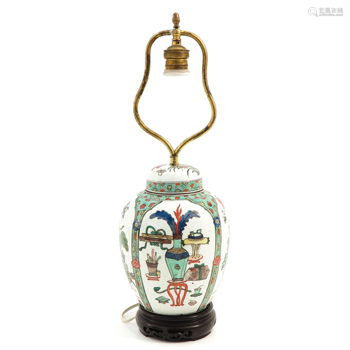 A Famille Verte Lamp