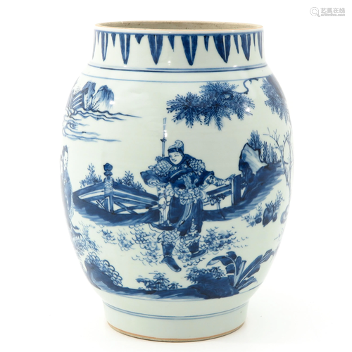 A Blue and White Vase