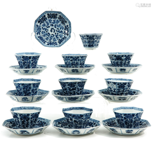 A Collection of Cups and Saucers