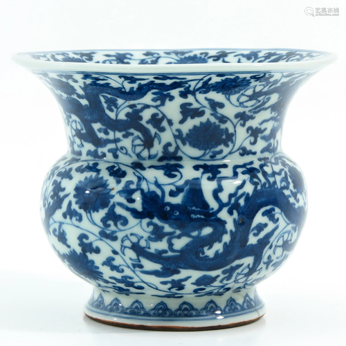 A Blue and White Vase