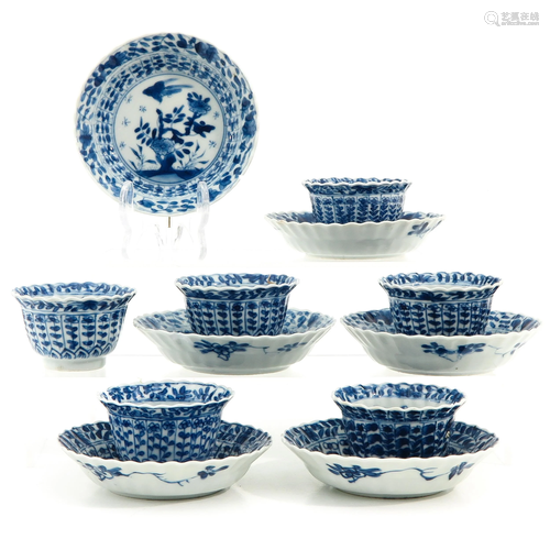 A Series of 6 Cups and Saucers