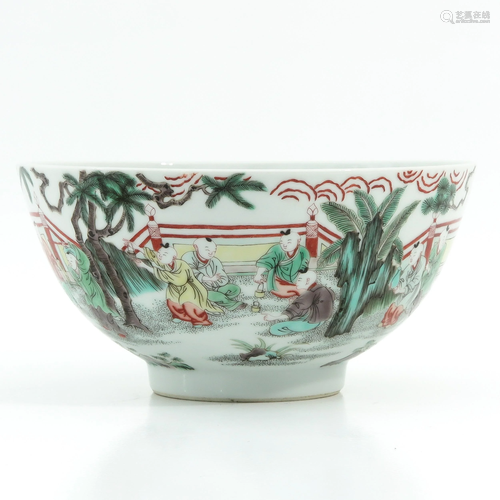 A Famille Verte Bowl