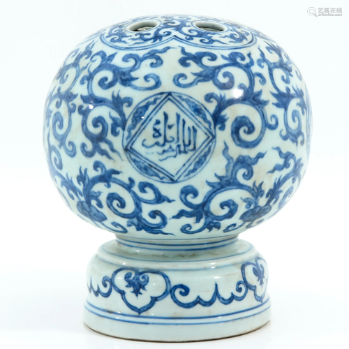 A Blue and White Vase