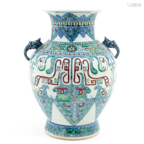 A Doucai Decor Vase