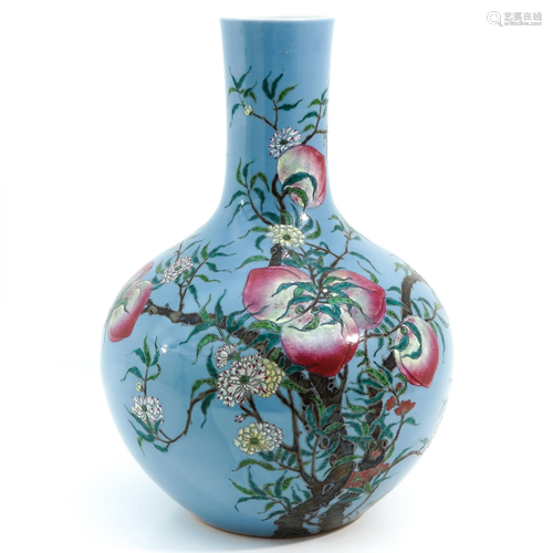 A Peach Decor Bottle Vase