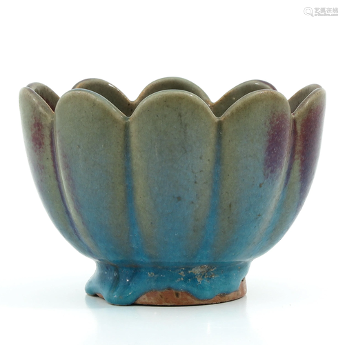 A Purple and Blue Glaze Bowl